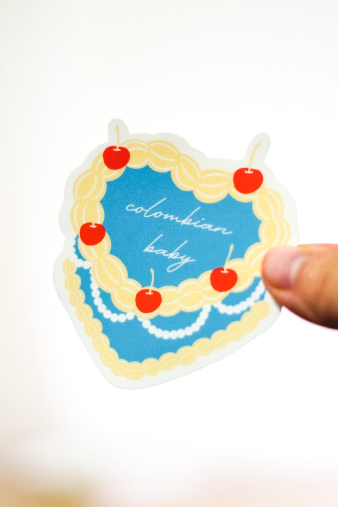 'Colombia' Vintage Pastel Sticker