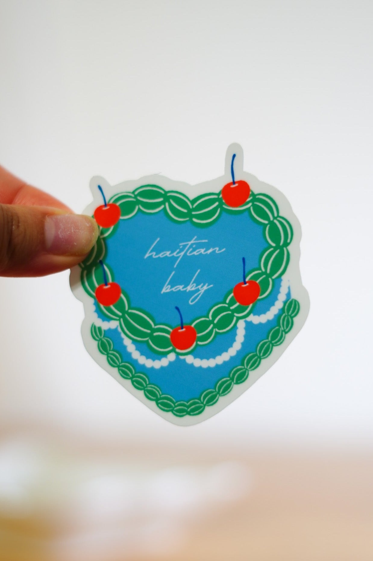 'Haiti' Vintage Pastel Sticker