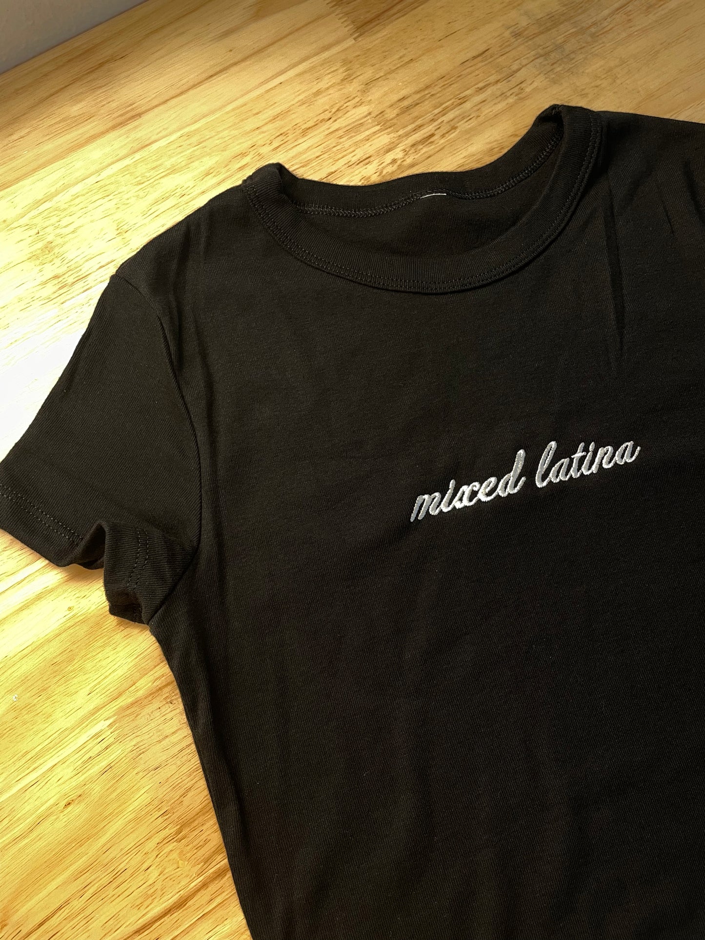 'Mixed Latina' Rib Baby Tee