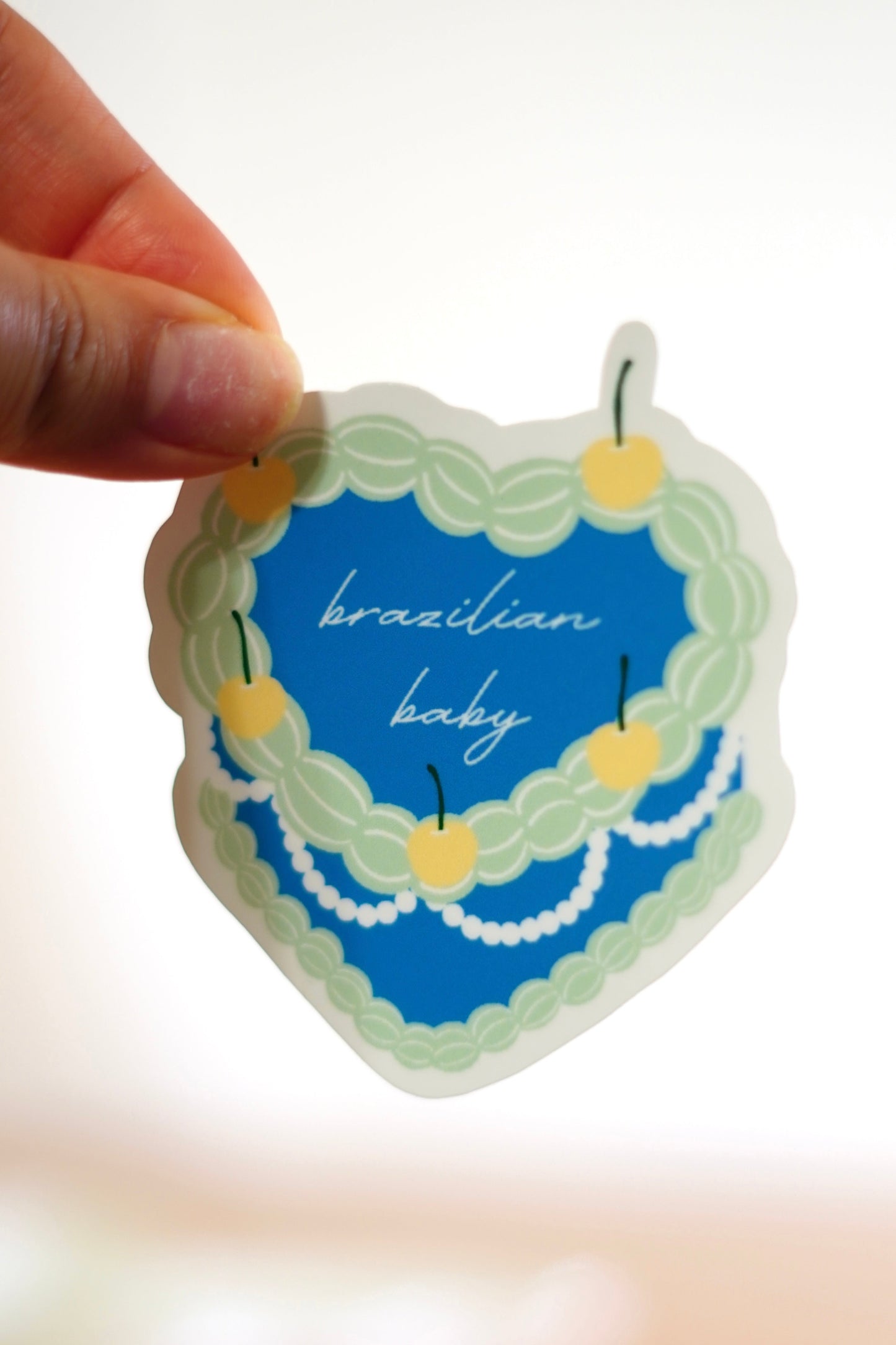 'Brazil' Vintage Pastel Sticker