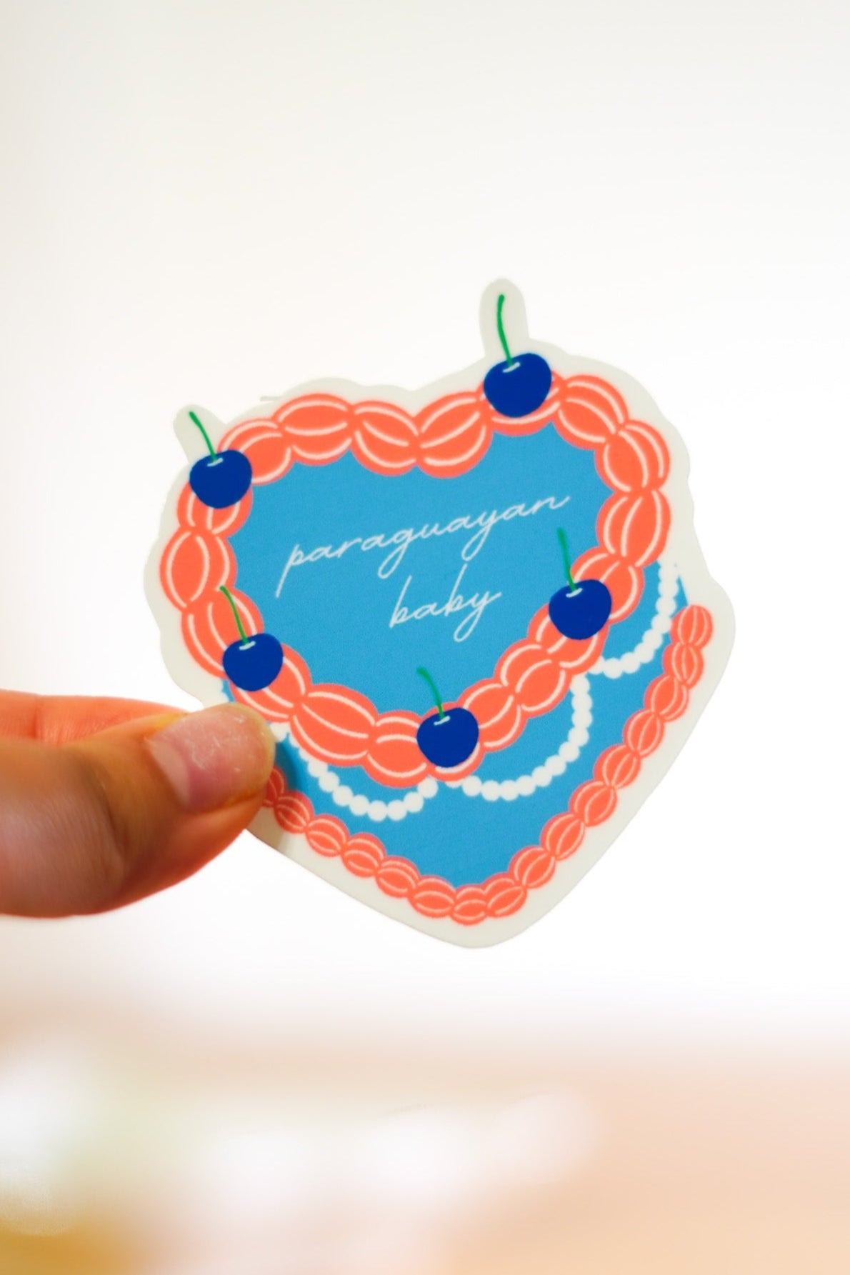 'Paraguay' Vintage Pastel Sticker