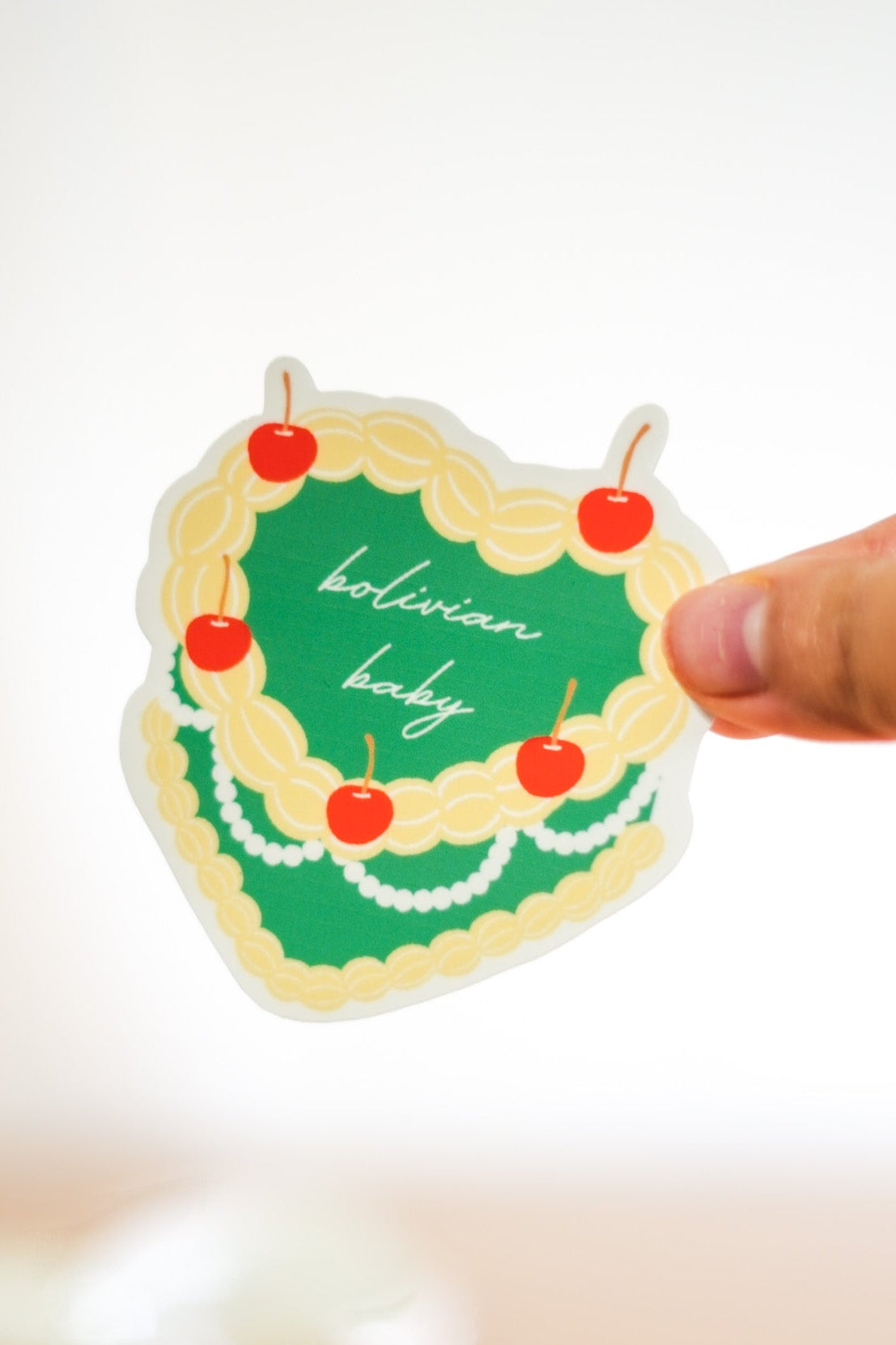 'Bolivia' Vintage Pastel Sticker