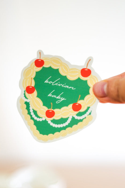 'Bolivia' Vintage Pastel Sticker