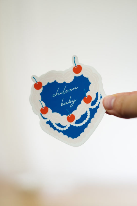 'Chile' Vintage Pastel Sticker