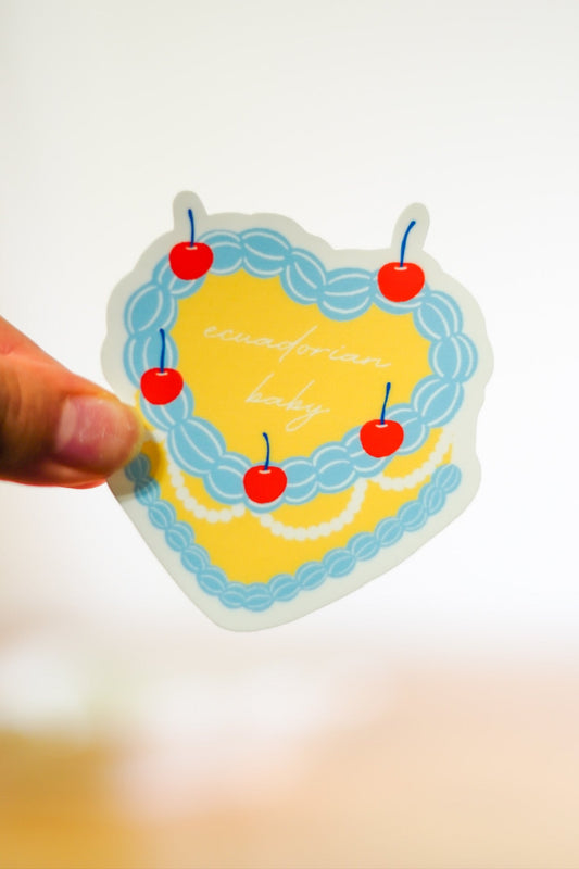 'Ecuador' Vintage Pastel Sticker