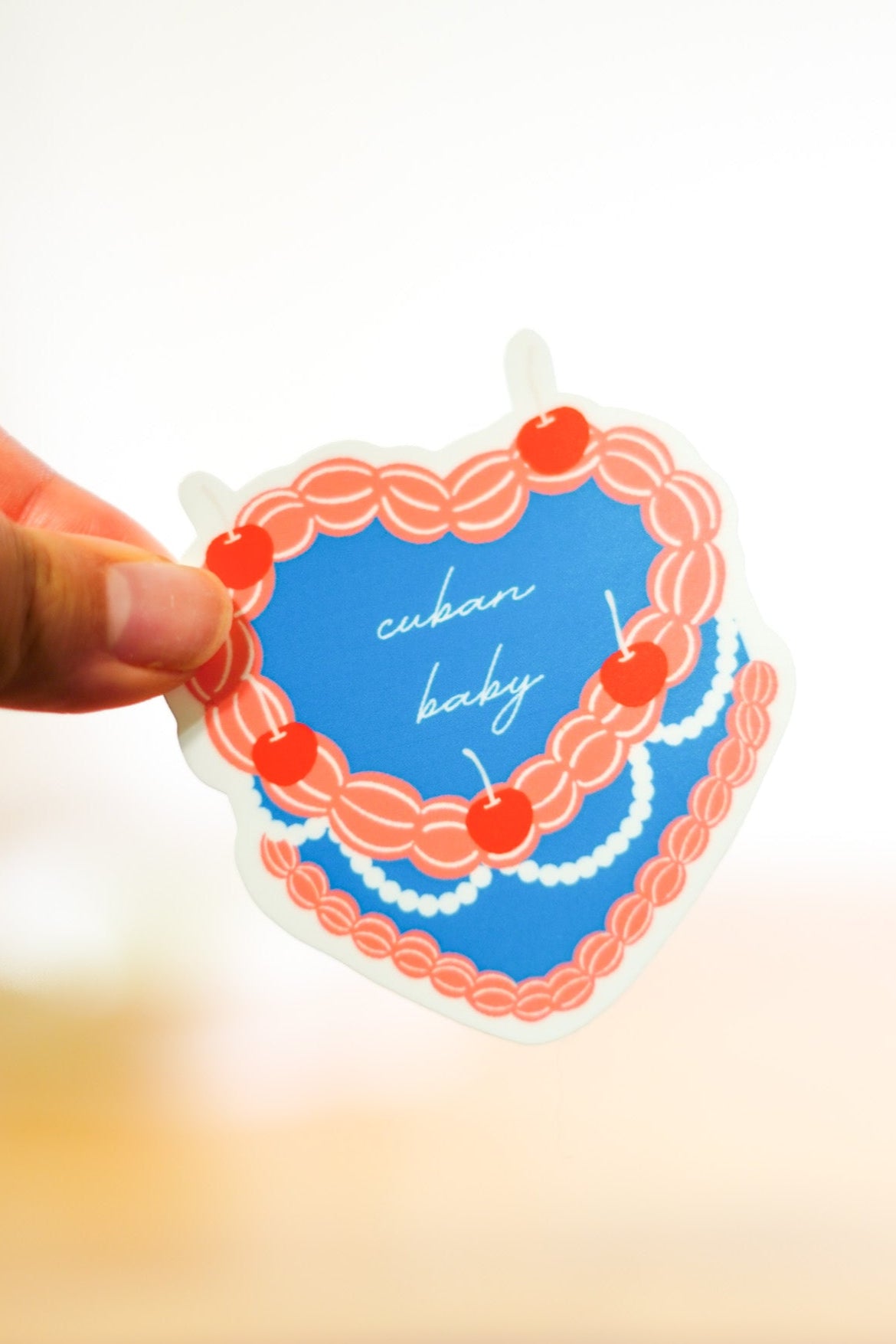 'Cuban' Vintage Pastel Sticker