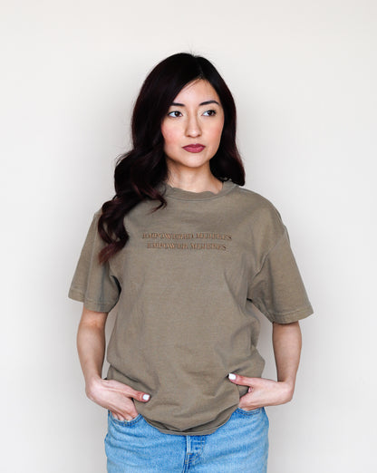 'Empowered Mujeres' Embroidered Shirt (Brown)