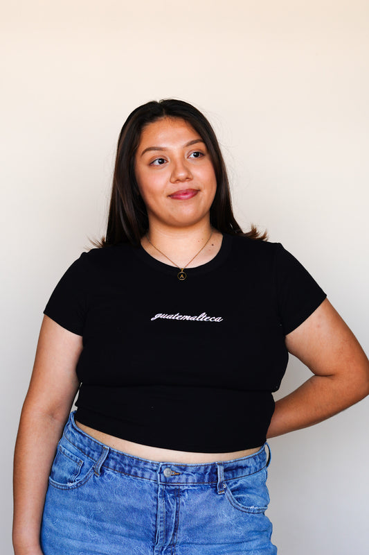 'Guatemalteca' Embroidered Rib Baby Tee