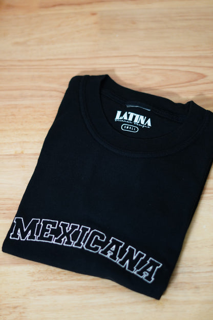 Embroidered 'Mexicana'  🇲🇽 Black Shirt