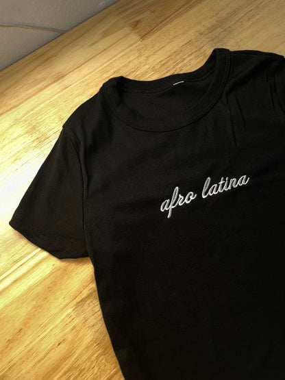 'Afro Latina' Rib Baby Tee