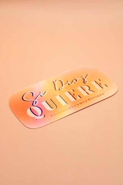 'Si Dios Quiere' Sticker