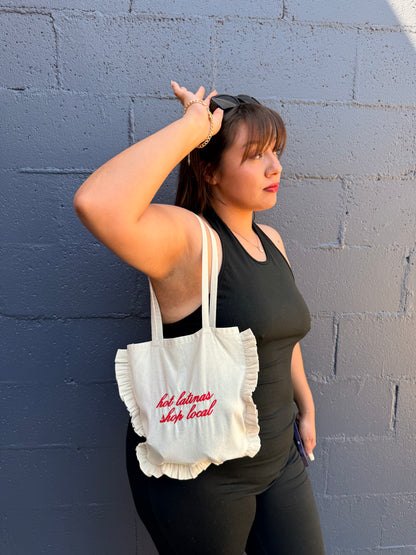 'Hot Latinas, Shop Local' Mini Tote Bag
