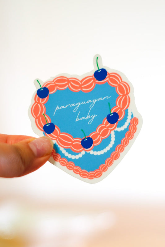 'Paraguay' Vintage Pastel Sticker