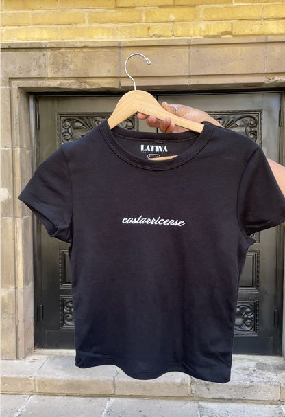 'Costarricense' Embroidered Rib Baby Tee