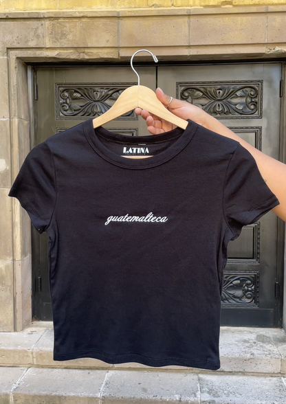 'Guatemalteca' Embroidered Rib Baby Tee