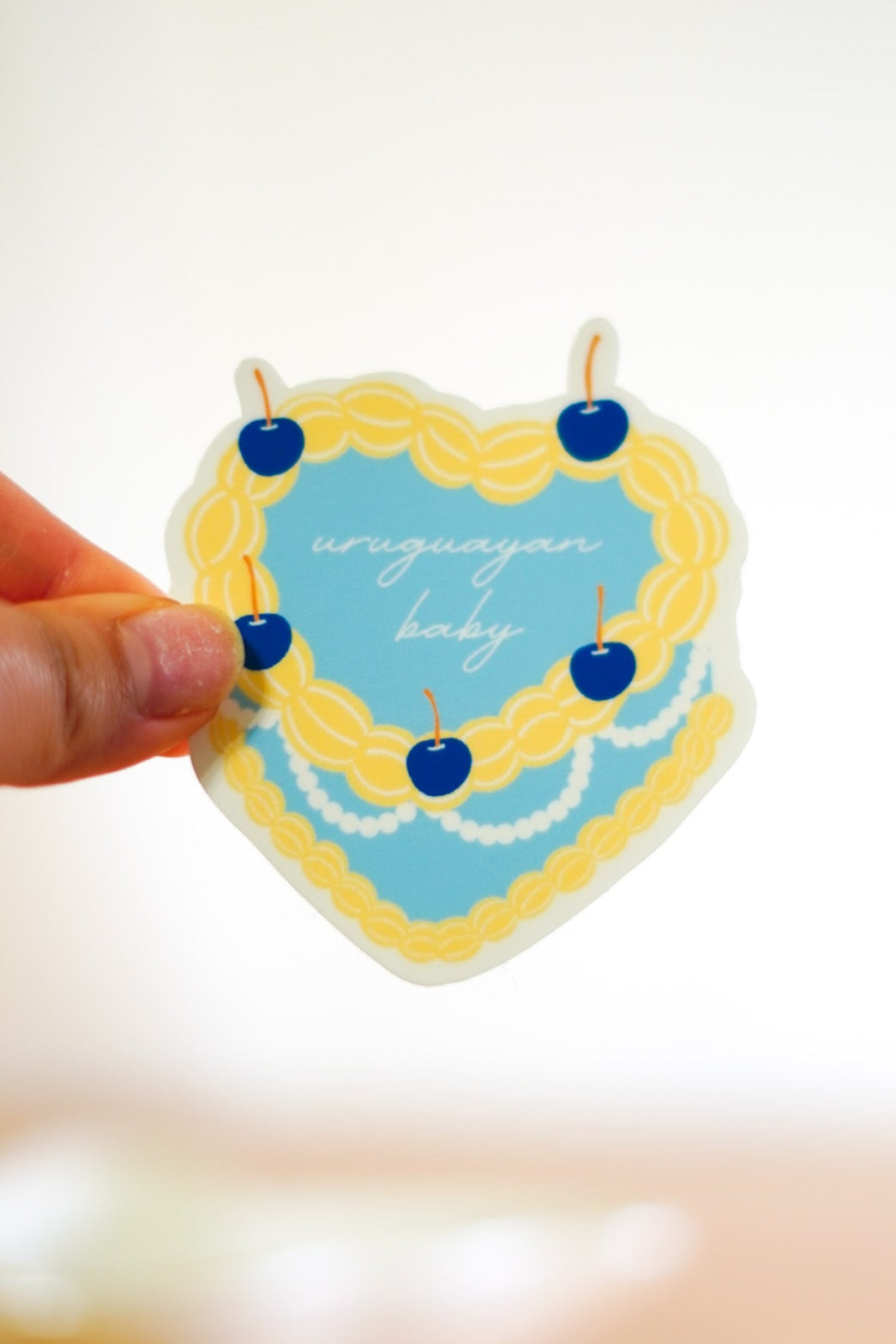 'Uruguay' Vintage Pastel Sticker