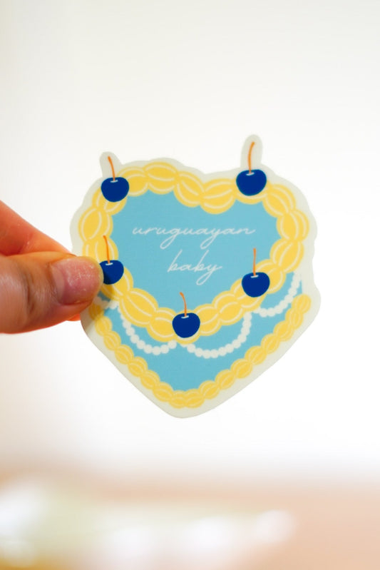 'Uruguay' Vintage Pastel Sticker